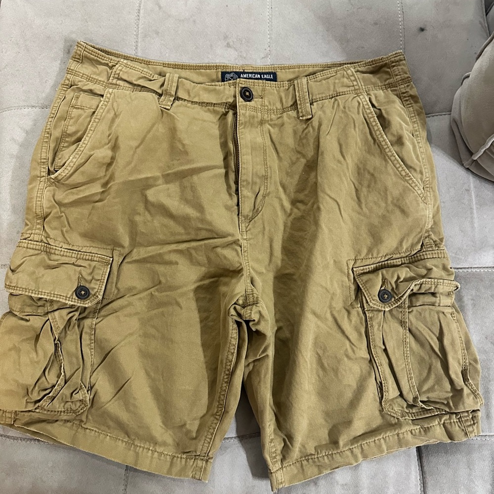 American Eagle Outfitters Men's Tan Cargo Shorts